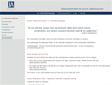 Tablet Screenshot of ja-finances.de